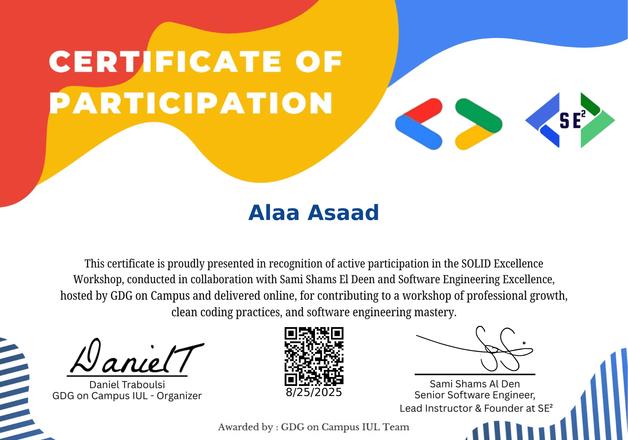 Certificate Preview